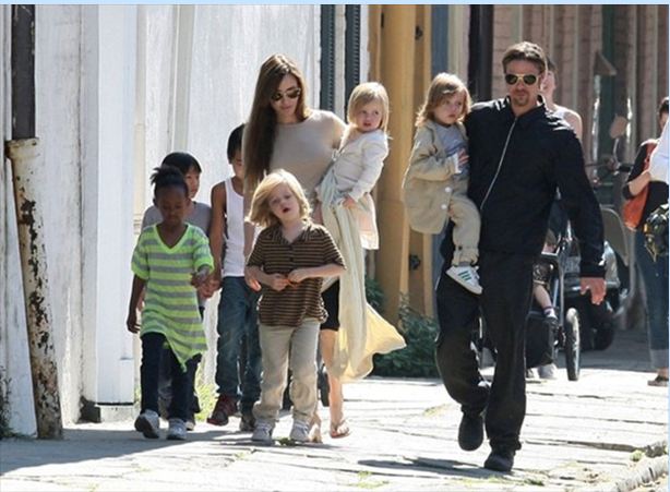Brad Pitt -Angelina Jolie ve çocukları