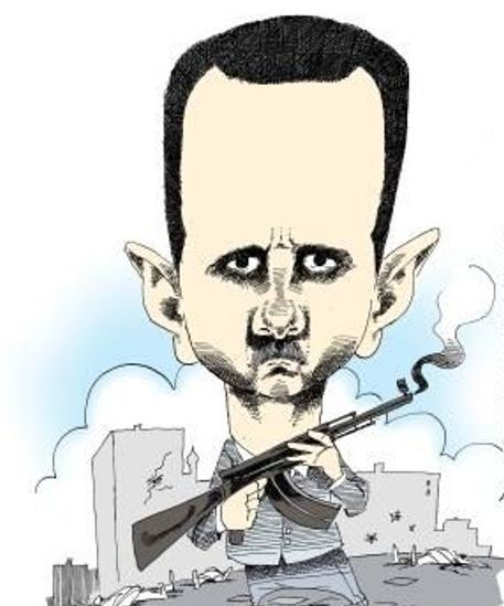 Karikatürlerle Suriye'de yaşananlar