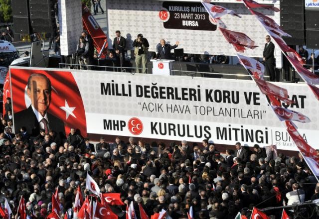 MHP'nin Bursa mitinginde tehlikeli sözler!