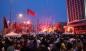 Taraftar grupları Taksim'e yürüdü