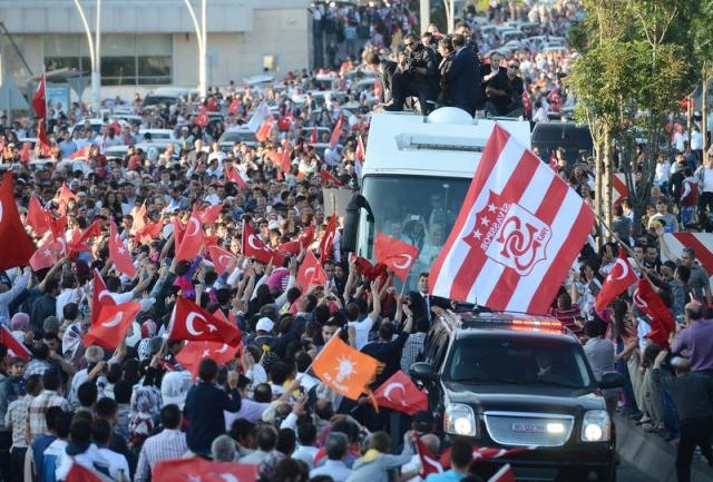 Ankara'da Başbakan Erdoğan'ı karşılama