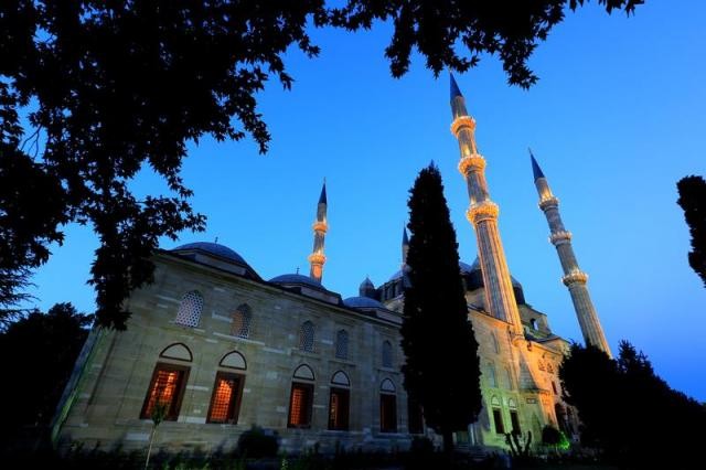 Tarihi Selimiye camisi Ramazan ayında ayrı güzel