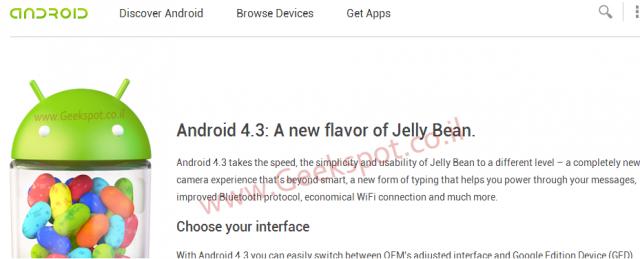 Android 4.3 bu özelliklerle mi gelecek?
