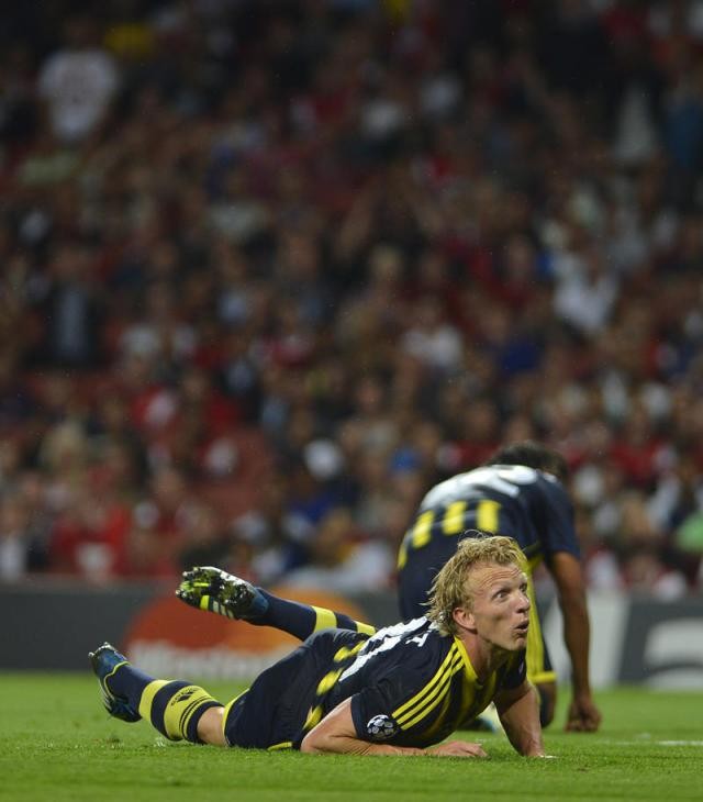 Arsenal - Fenerbahçe maçından kareler