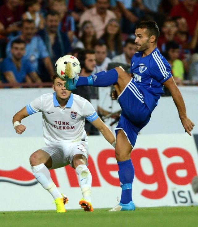 Trabzonspor - Kukesi maçından kareler