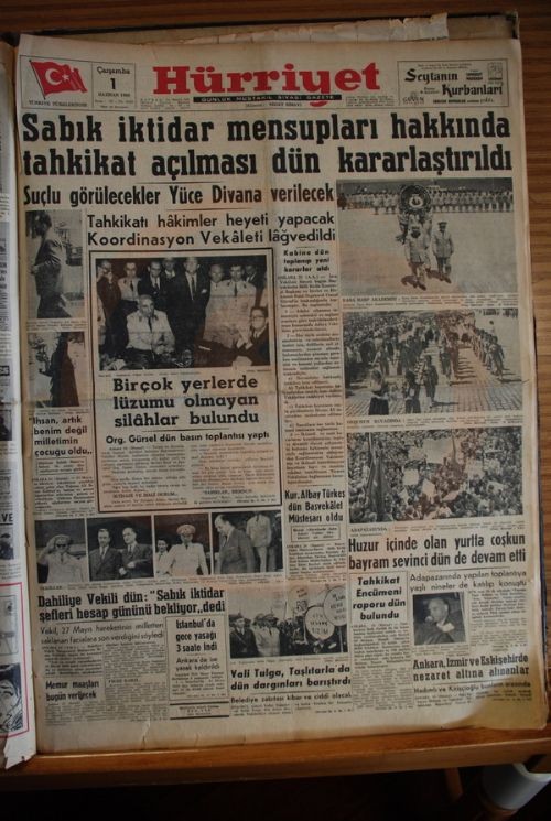 27 Mayıs Darbesi'nin gazete manşetleri