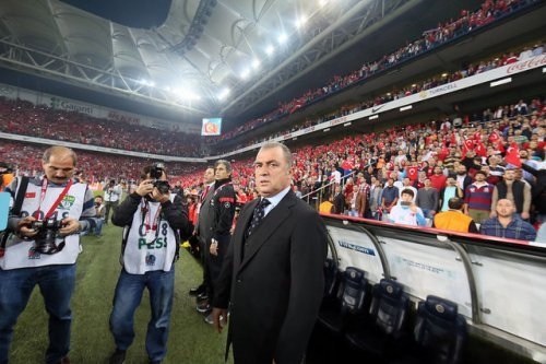 Türkiye - Hollanda maçından Fatih Terim kareleri