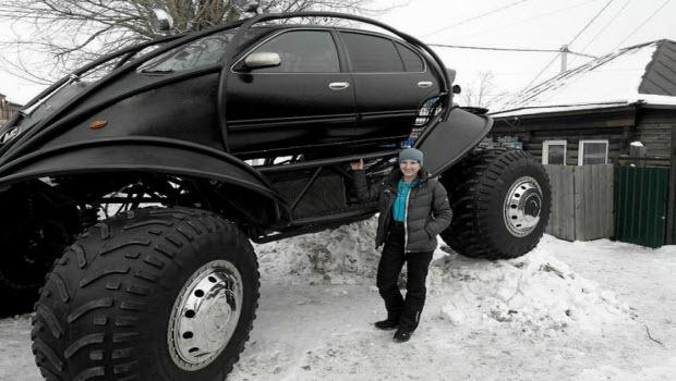 Rus genci kendi otomobillini yaptı