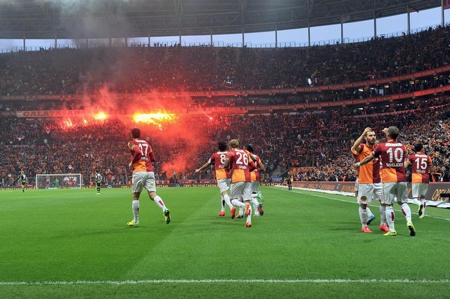 Galatasaray - Fenerbahçe derbi görüntüleri