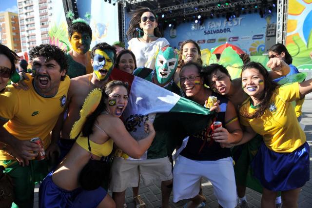 Brezilya Meksika maçından renkli kareler!