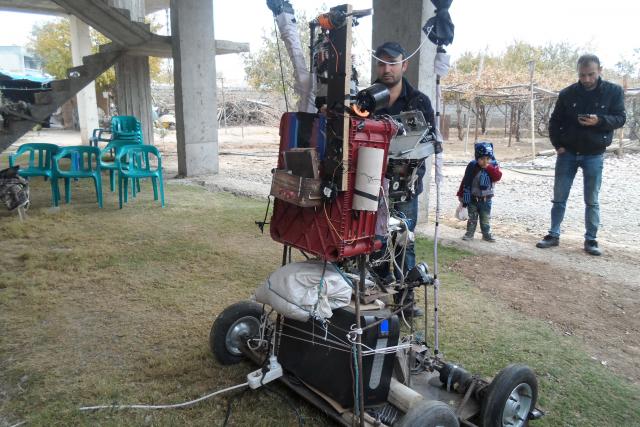 Silopili genç tarla güvenliği için robot yaptı