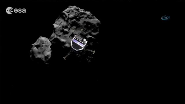 Philae Modülü taşıyan uzay aracının görüntüsü