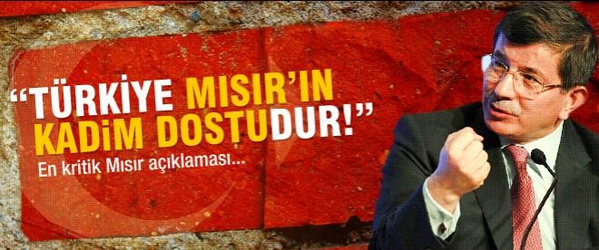 "Türkiye Mısır halkının kadim dostudur"