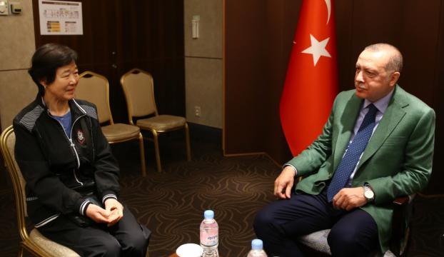 Cumhurbaşkanı Erdoğan Ayla ile buluştu
