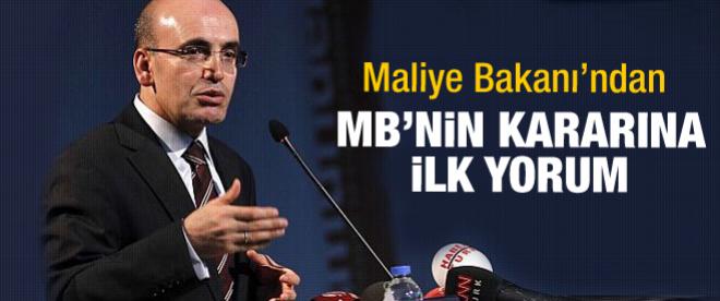Maliye Bakanı Şimşek'ten MB'nin kararına ilk yorum