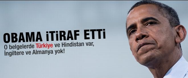 Obama'dan Türkiye itirafı
