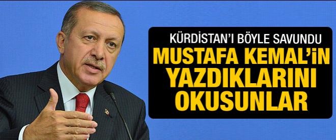 Başbakan Erdoğan Kürdistan'ı böyle savundu