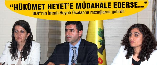 BDP heyeti İmralı'dan Öcalan'ın mesajını getirdi