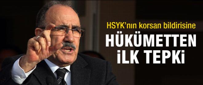 Hükümetten HSYK'nın korsan bildirisine ilk tepki