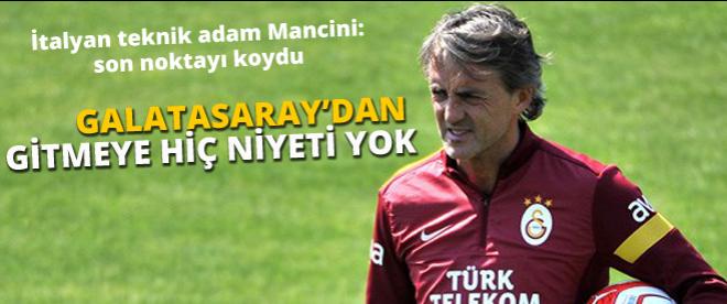 Mancini: ''Galatasaray'da gayet iyiyim''
