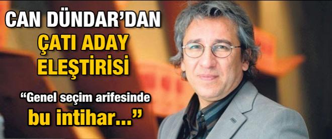 Can Dündar, CHP'nin Çatı Aday tercihini eleştirdi