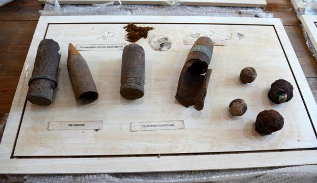 Yalovada ele geçirilen savaş malzemeleri Çanakkaleye getirildi