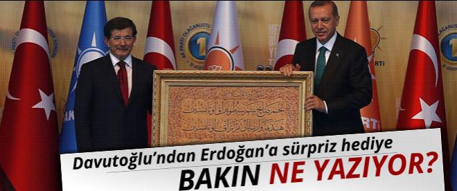 Erdoğan'a sürpriz hediye