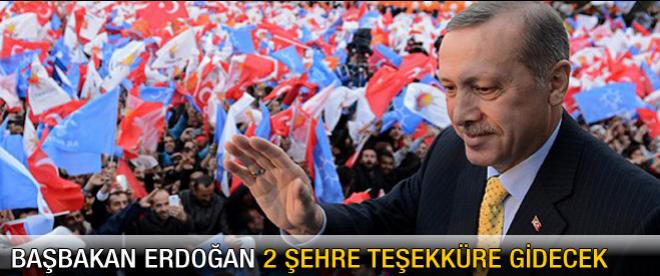 Erdoğan 2 şehre teşekküre gidiyor