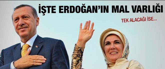 Erdoğan ile eşinin mal beyanı Resmi Gazete’de