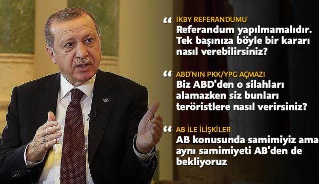 Cumhurbaşkanı Erdoğan, Amerikan PBS kanalına konuştu
