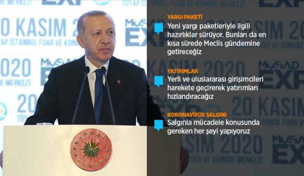 Cumhurbaşkanı Erdoğan: Hem ekonomi politikalarımızı tahkim edecek hem de özgürlüklerin çıtasını yükselteceğiz