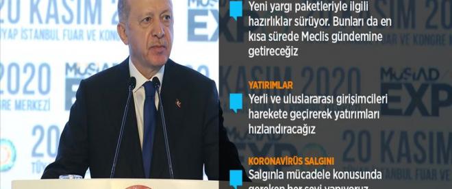 Cumhurbaşkanı Erdoğan: Hem ekonomi politikalarımızı tahkim edecek hem de özgürlüklerin çıtasını yükselteceğiz