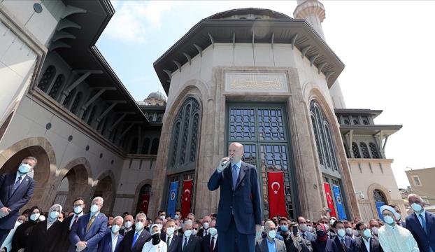 Cumhurbaşkanı Erdoğan: Taksim Camimiz, İstanbulun sembolleri arasındaki seçkin yerini şimdiden almıştır