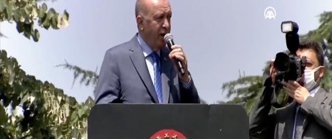 Cumhurbaşkanı Erdoğan, Arifiyede tank palet fabrikasını ziyaret etti