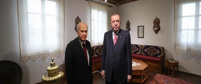 Cumhurbaşkanı Erdoğan ve MHP Genel Başkanı Bahçeli, Demokrasi ve Özgürlükler Adasını gezdi