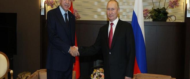 Cumhurbaşkanı Erdoğan, Rusya Devlet Başkanı Putin ile görüşmesinde konuştu