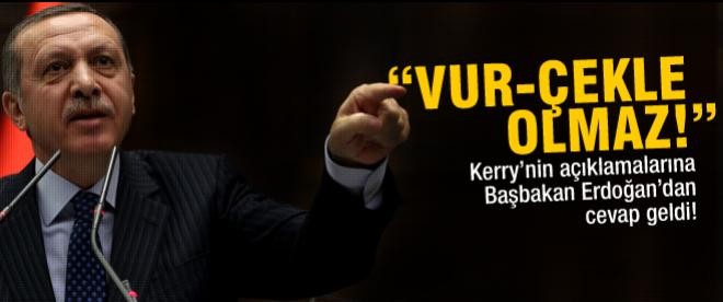 Erdoğan :"Vur-çekle olmaz, Kosova gibi olmalı!"