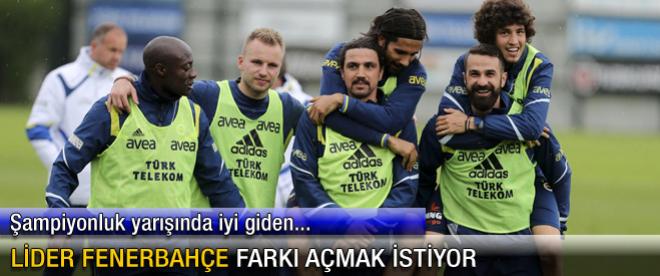 Lider Fenerbahçe farkı açmak istiyor