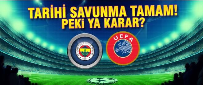 Fenerbahçe'den UEFA'da tarihi savunma