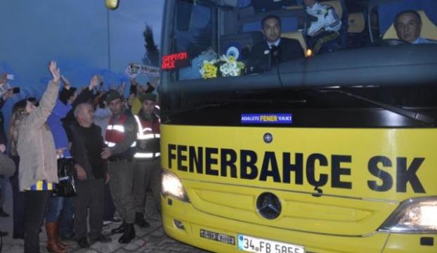 Fenerbahçeye coşkulu karşılama