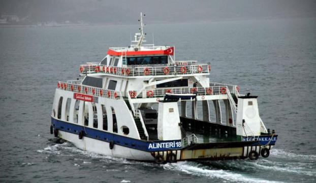 Gelibolu-Lapseki feribot seferleri iptal edildi