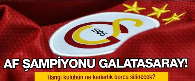 Af şampiyonu Galatasaray!