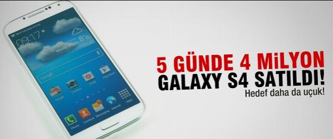 Galaxy S4, beş günde 4 milyon sattı