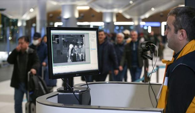 Çinden gelen yolcular, İstanbul Havalimanında termal kameralarla kontrol edildi