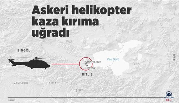 Bingölden kalkan askeri helikopter kaza kırıma uğradı: 11 şehit
