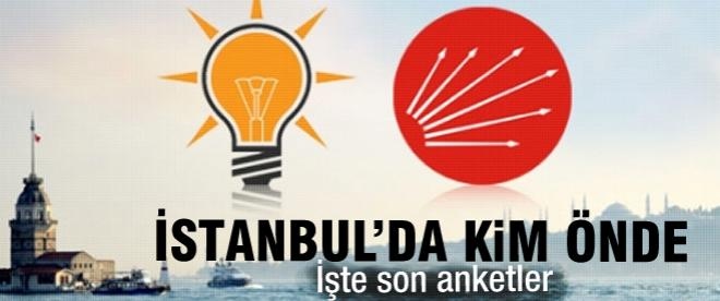 İstanbul'da AK Parti ile CHP'nin son oy oranları