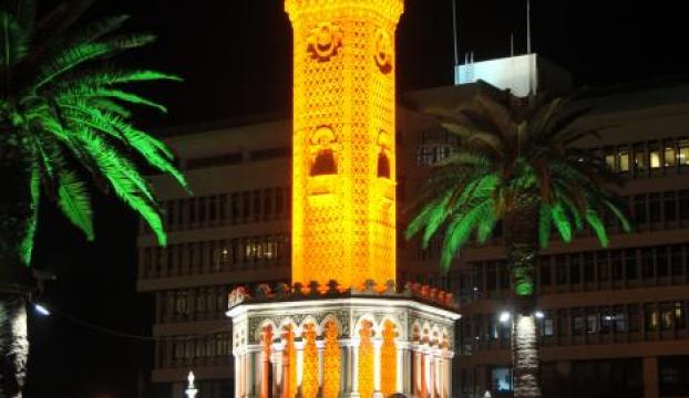 İzmir Saat Kulesi bu defa turuncu olacak