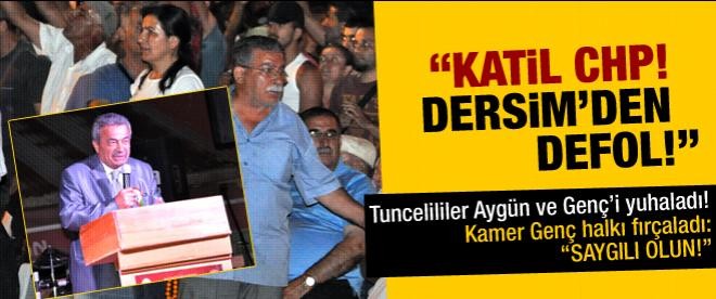 Genç ve Aygün'e Tunceli'de büyük şok!