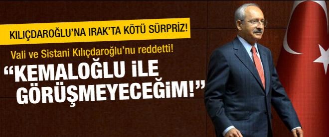 Vali Kılıçdaroğlu'nu reddetti!