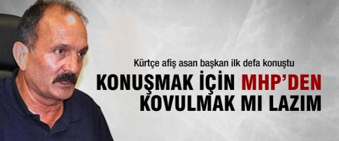 Kürtçe afiş asan başkan konuştu